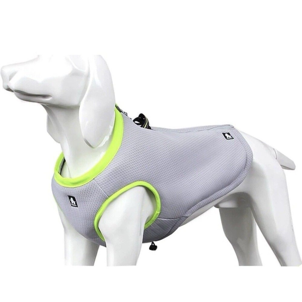 Truelove TLG2511 Dog Cooling Vest Reflective Nylon Gray/Yellow Size L